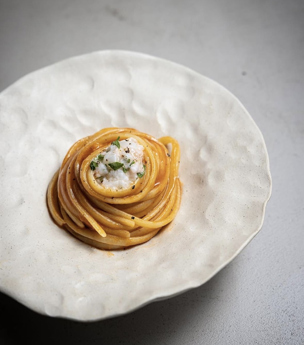 Crab pasta